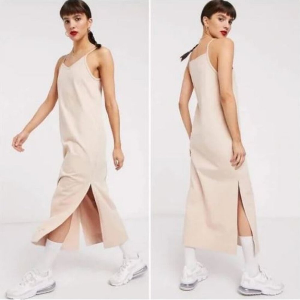 Nike Nude Maxi Dress Spaghetti Strap XS
